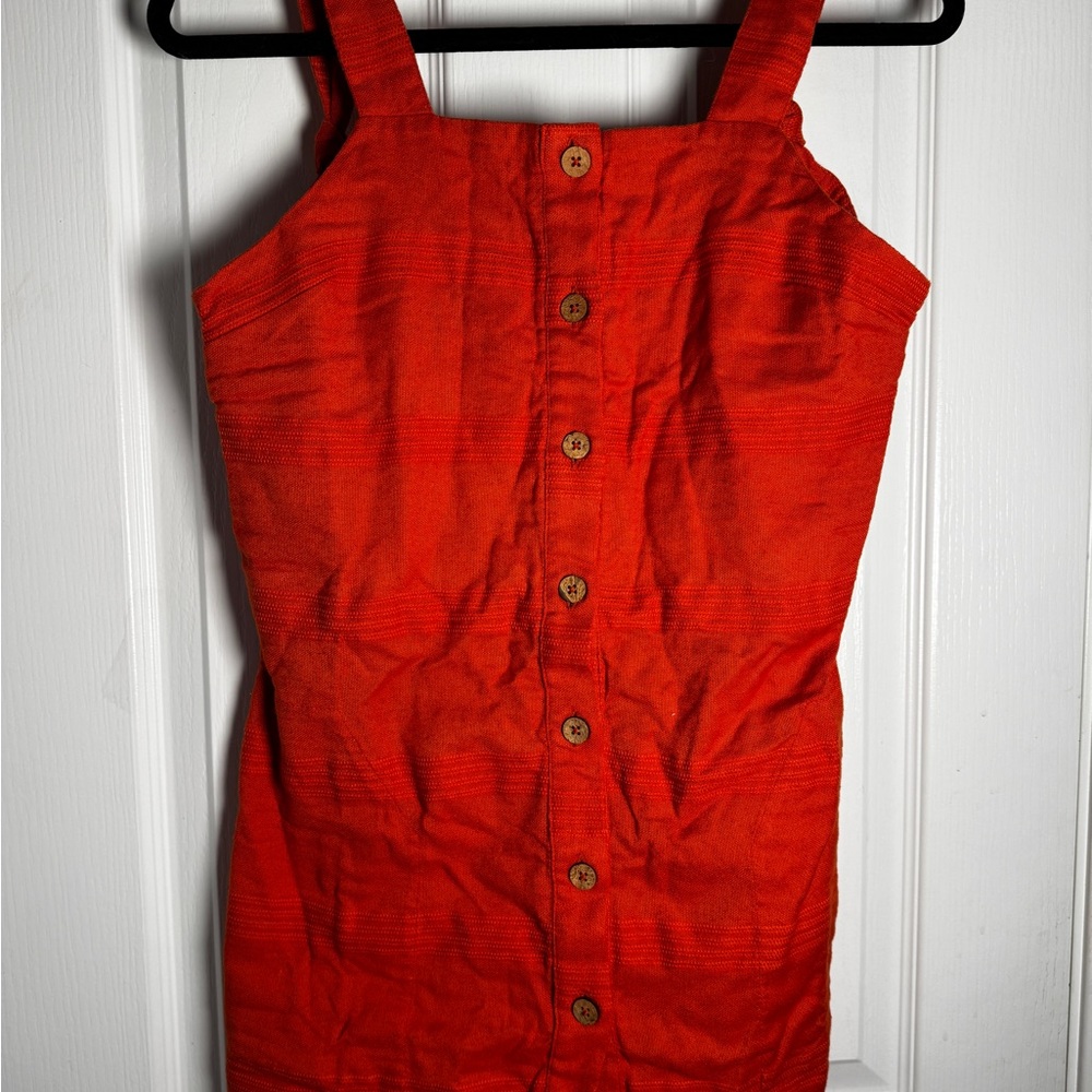 NWT Free People Burnt Orange Women's Overall Smock dress with Original Tags
